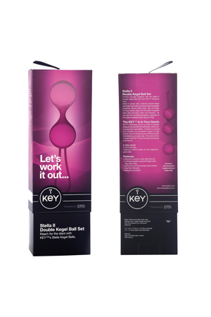 Вагинальные шарики дуэт STELLA II со сменным грузом розовые (2)