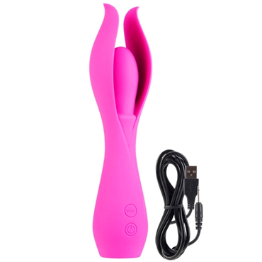 Вибромассажер с лепестками малый Lust by JOPEN L5  розовый (1)