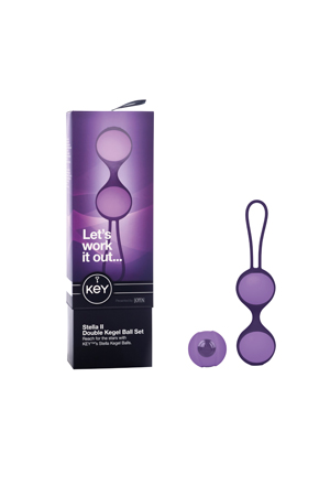 Вагинальные шарики Stella ll со сменным грузом. Цвет: Фиолетовый