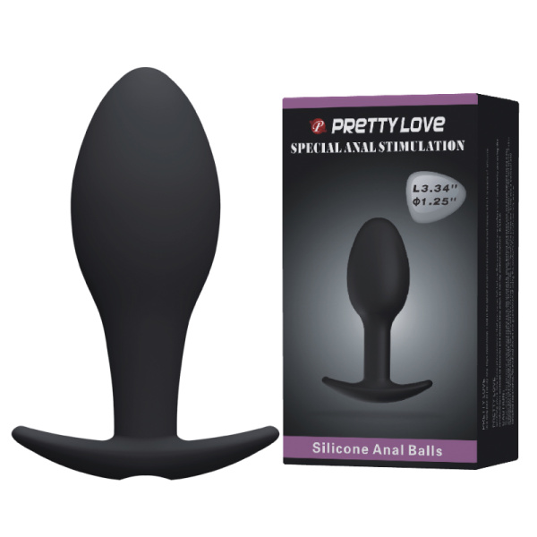 Анальная пробка силиконовая Pretty love