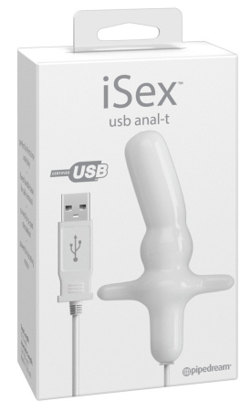 Анальный вибратор iSex (USB-зарядка)