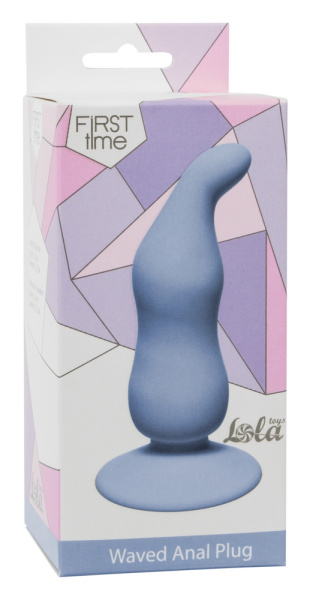 Анальная пробка WAVED ANAL PLUG BLUE (1)