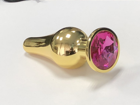 Втулка анальная золото длинная малая