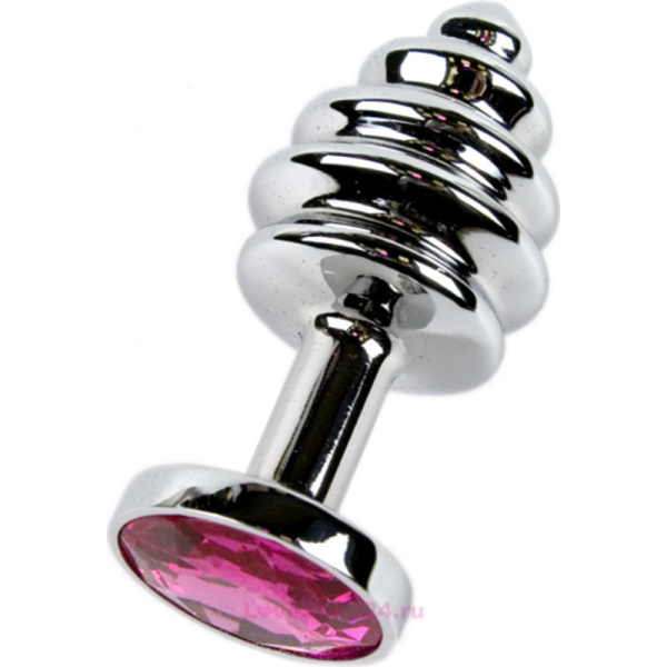 Втулка анальная металл со стразой 