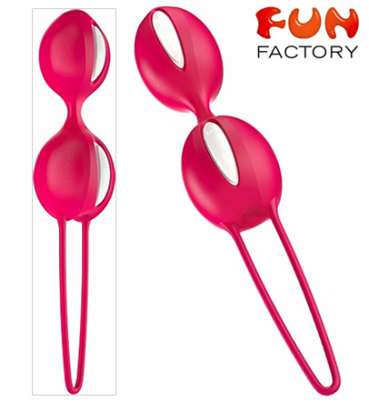 Вагинальные шарики Fun Factory Smartballs Duo, красно-белый