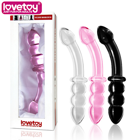 Анальный плаг из стекла розовый Lovetoy