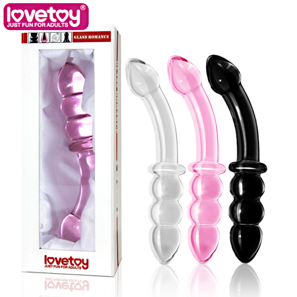 Анальный плаг из стекла розовый Lovetoy